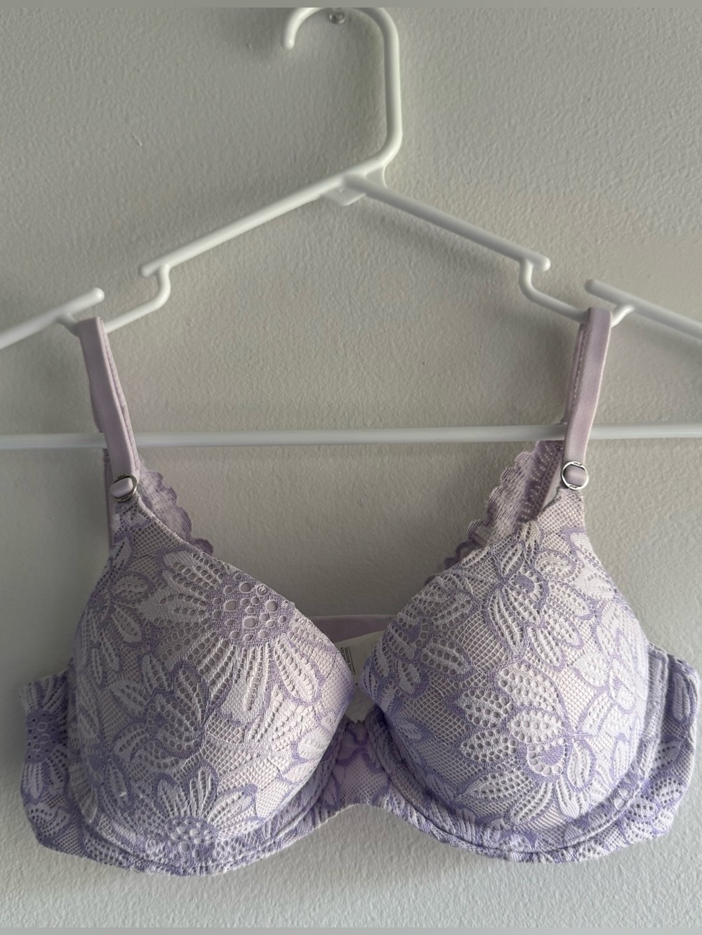Aerie Purple Floral Push-up Bra